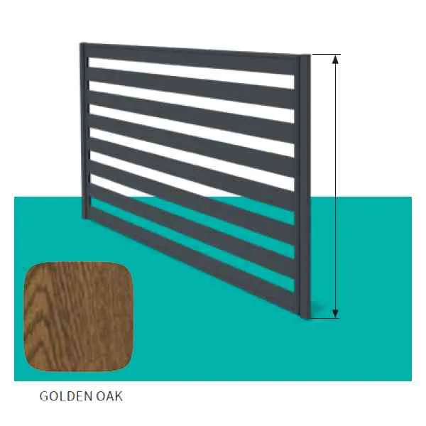 Hornval pannello recinzione rovere scuro 200x120 cm