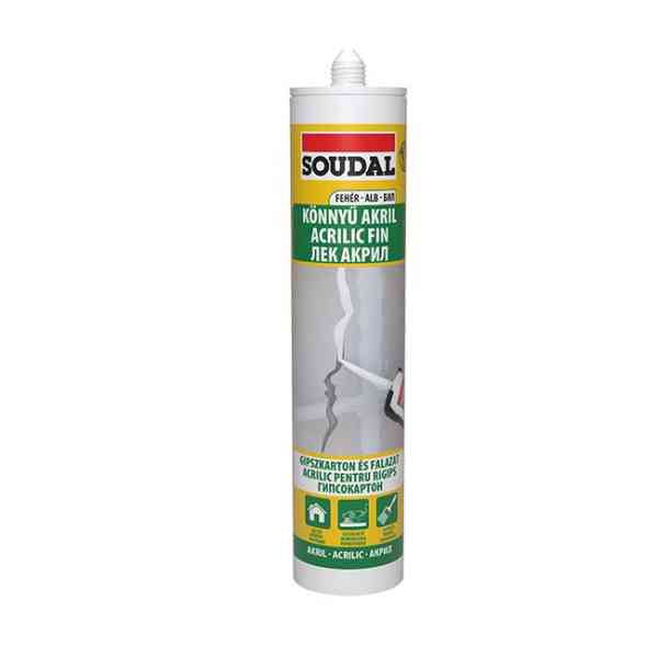 Soudal Stucco Acrilico Light Bianco 280 ml Cartuccia