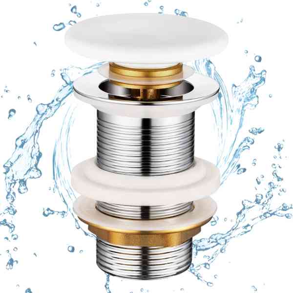SDR Ceramiche Click-Clack piletta bianco lucido