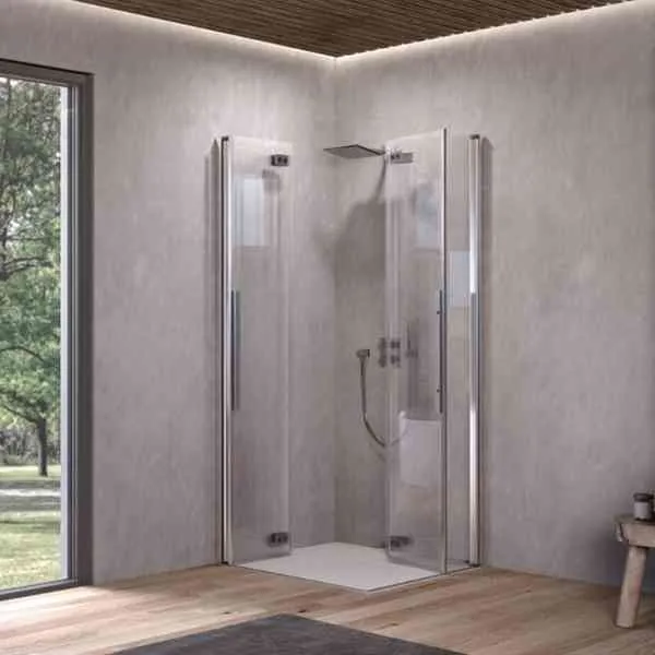 Kolpa Polaris Fold Q80 box doccia pieghevole 80 Silver