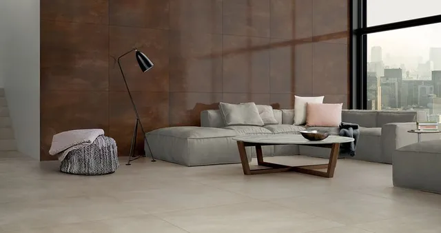 Viva Made Steeltech piastrella gres effetto metallo grigio