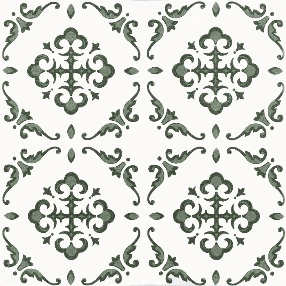 Recer Sentir Avis Verde piastrella 13x13 campione verde