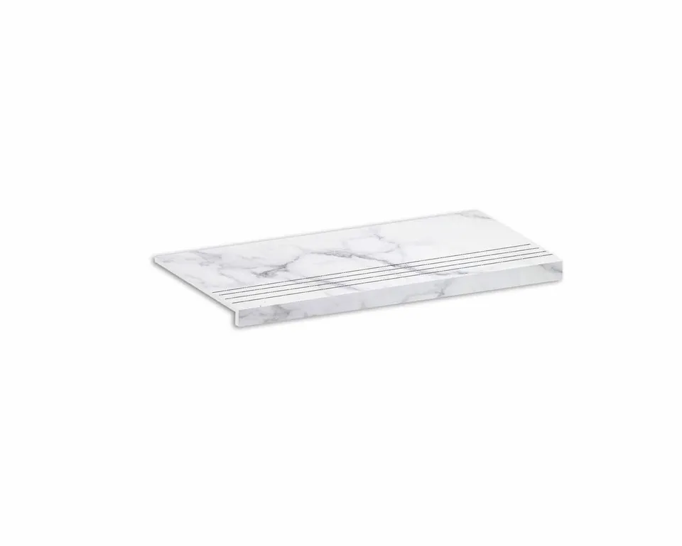 Roca Carrara Peldaño gradino marmo bianco lucido scale