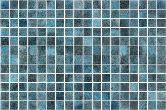 SQ Mosaic Kubu Namazu mosaico blu effetto pietra