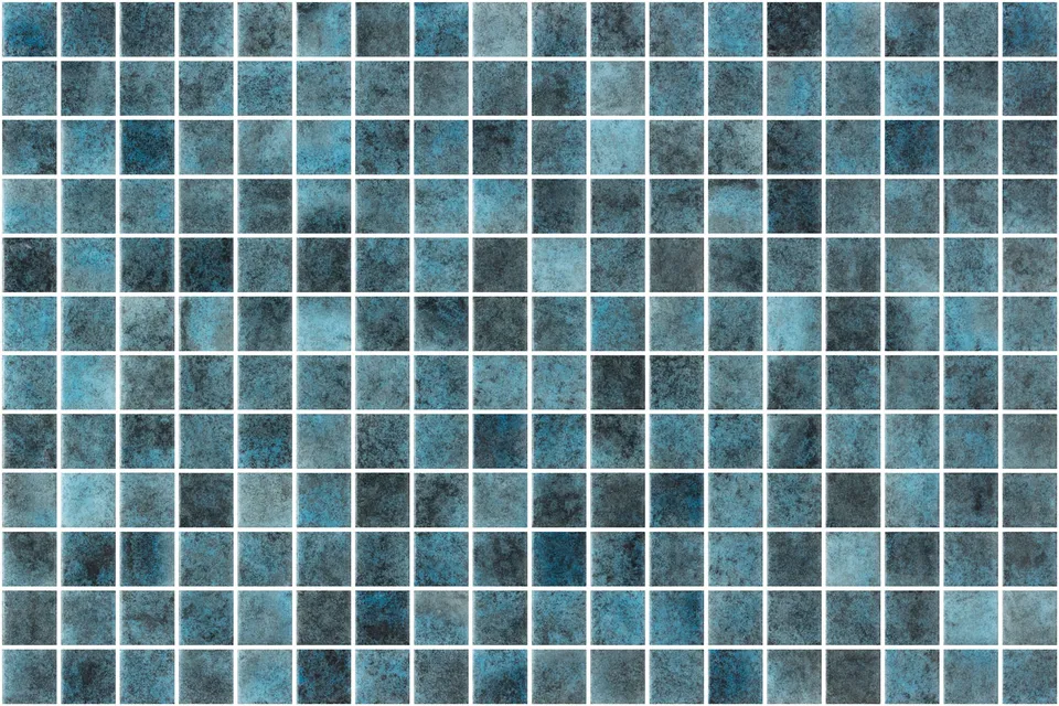 SQ Mosaic Kubu Namazu mosaico blu effetto pietra