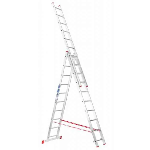 STS scala alluminio 3x10 gradini 4,30 m multifunzione