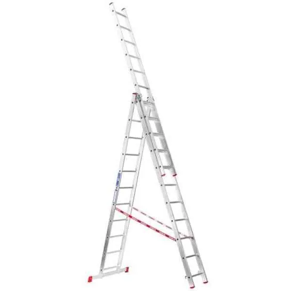 STS scala in alluminio 3x11 gradini tripla 4,62 m