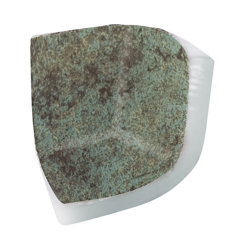 SQ Mosaic Special Finishes AB4 Okoze pezzo gradino verde opaco