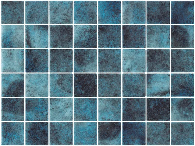 SQ Mosaic Kubu Fifty Namazu mosaico blu opaco pietra