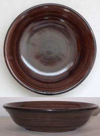 Ceramica Pinto Pennellato VP12487 piatto fondo manganese