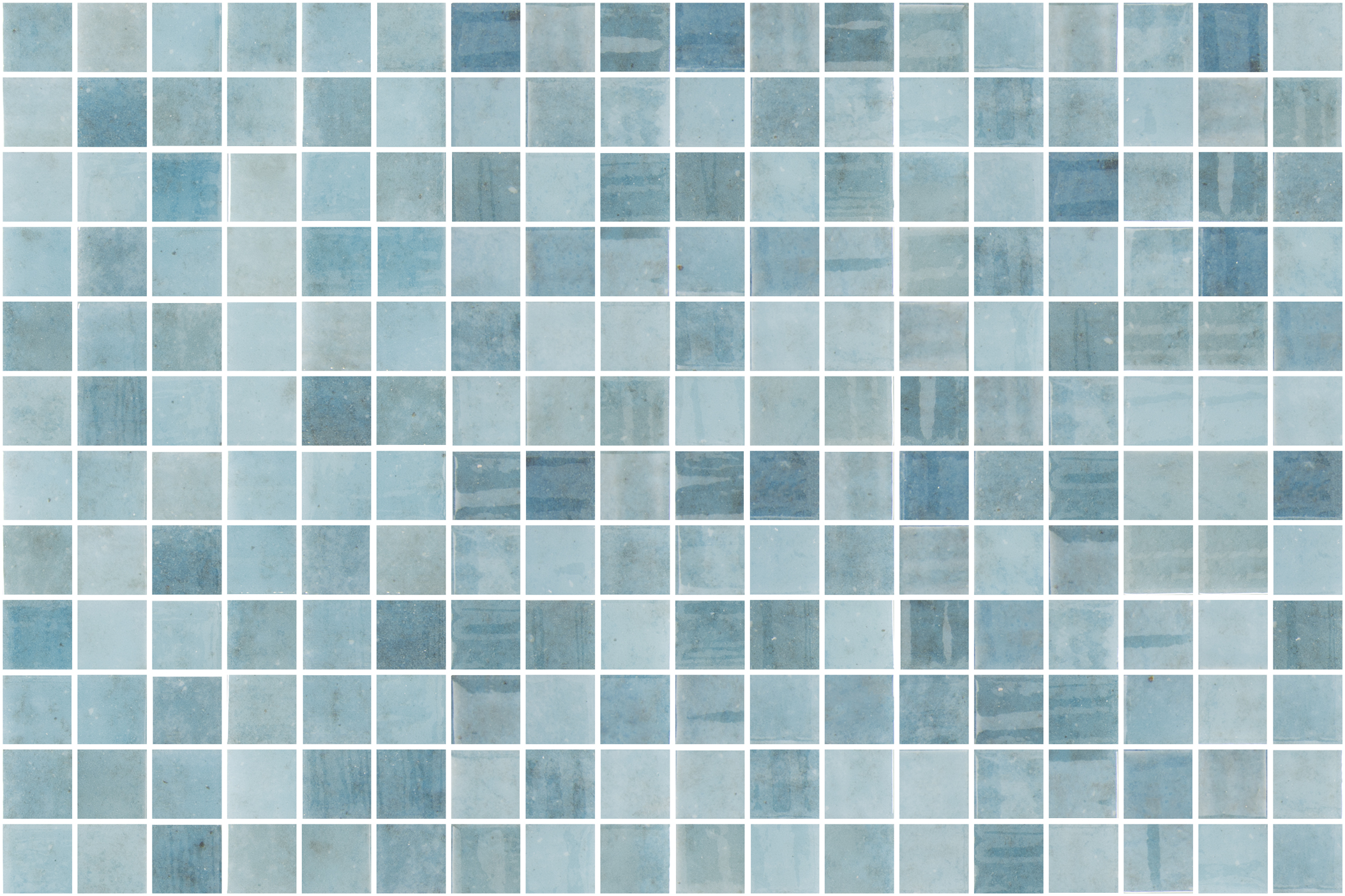 SQ Mosaic Essence Calm Mosaico Blu Medio Lucido