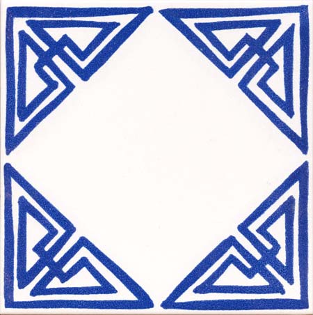 CERAMICA PINTO Antico Vietri Stampato VP11659 piastrella decorata a mano