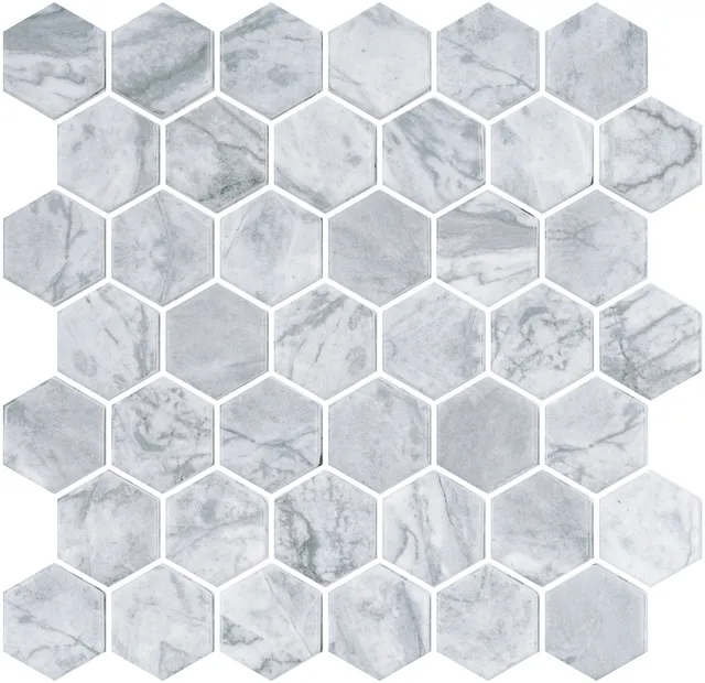 SQ Mosaic Lithos Hex Tech Alpha-A mosaico esagonale