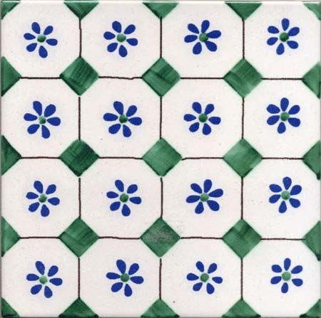 CERAMICA PINTO Classico Vietri VP8074 piastrella decorata a mano
