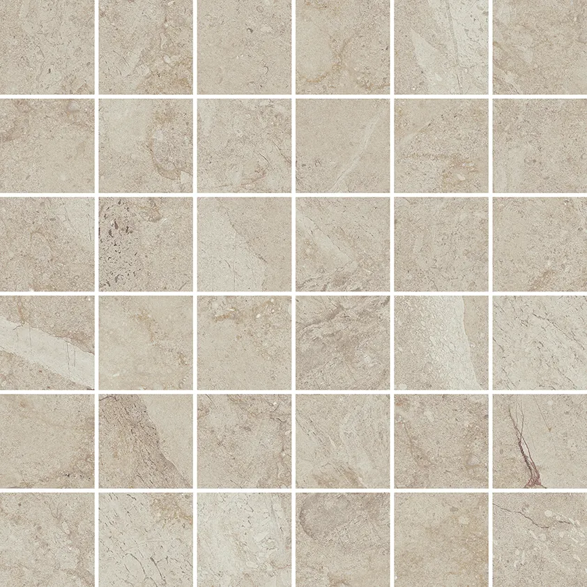 Recer Brezia Warm Grey mosaico 30x30 naturale