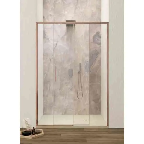 Lacus Torcello LPST 10026GR porta doccia 100 cm oro rosa 6 mm