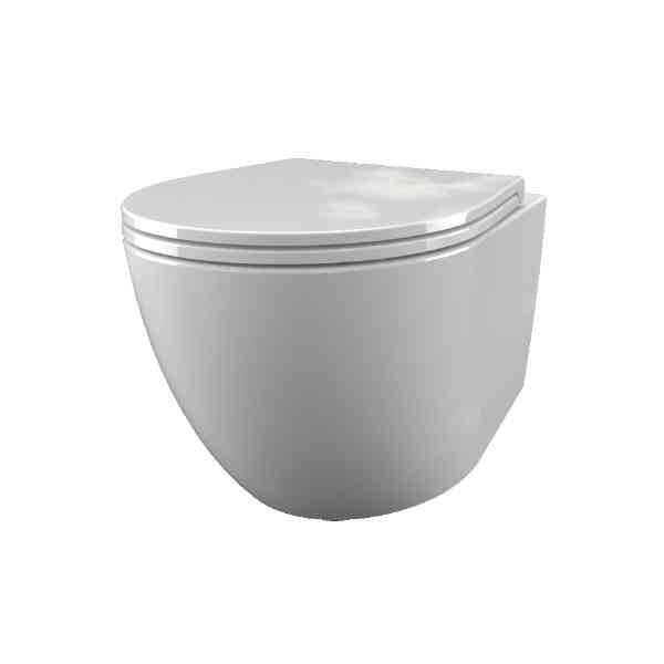 SDR Ceramiche Bull500 vaso sospeso rimless bianco lucido