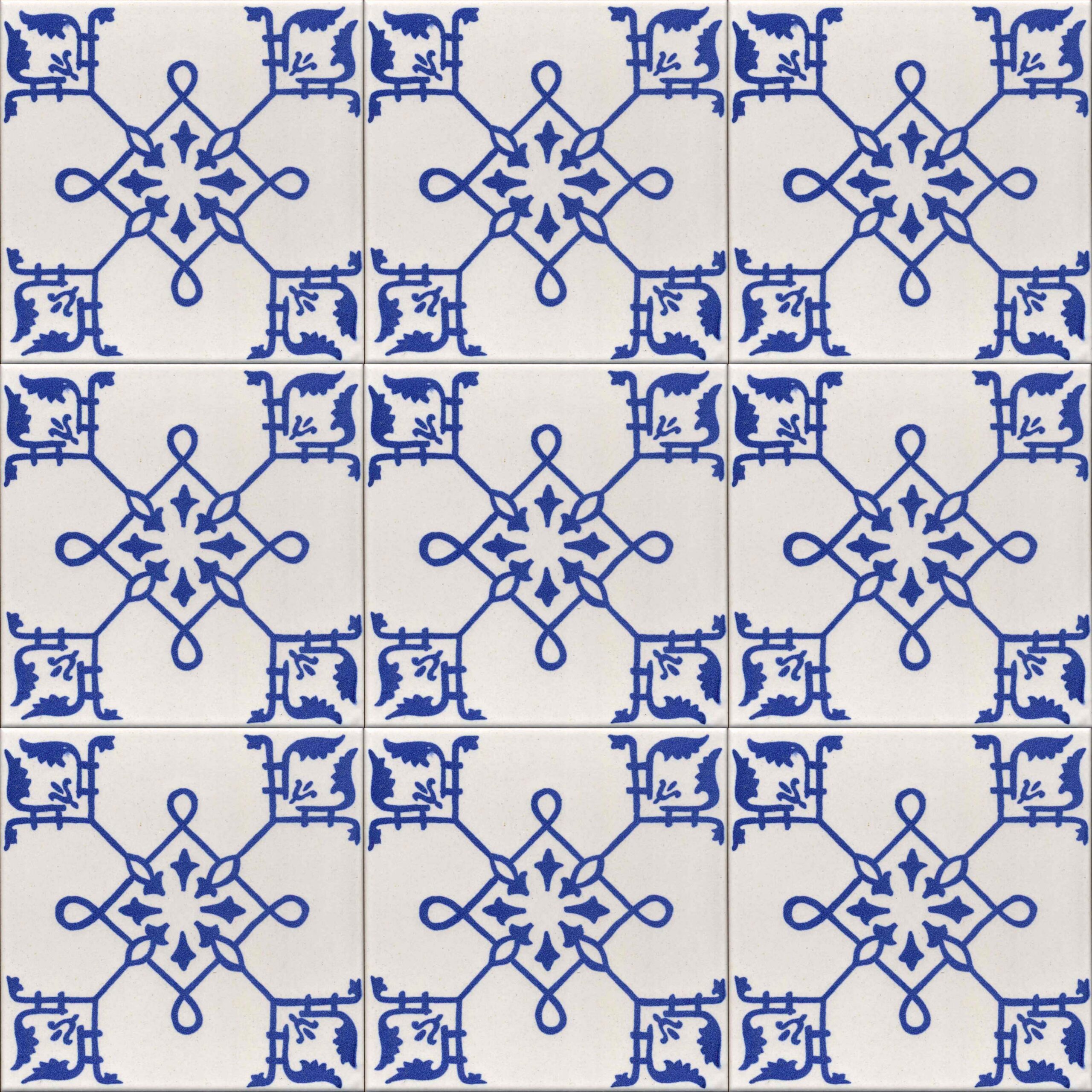 Ceramica Pinto Classico Vietri VP86 piastrella maiolica stampa a mano