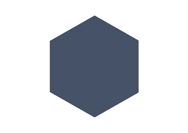 Roca Block Hexagon Azul Mate piastrella esagonale blu