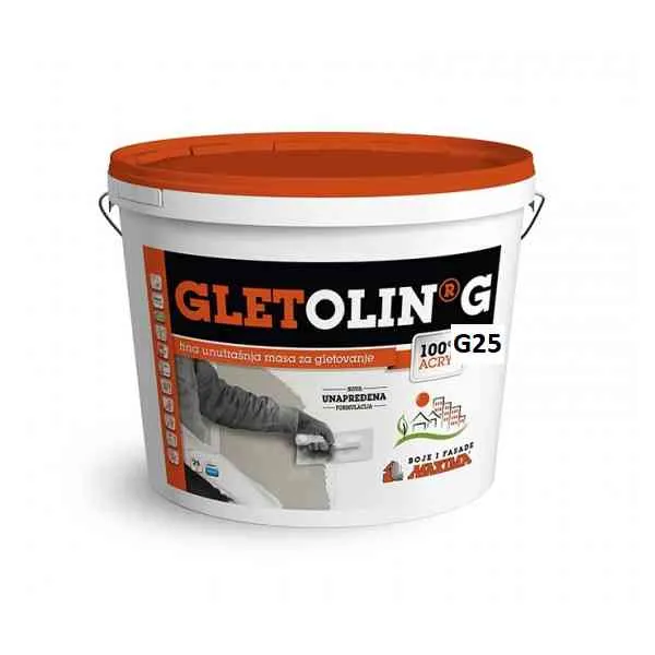 Maxima Gletolin G25 Stucco Interni 25 kg bianco parete