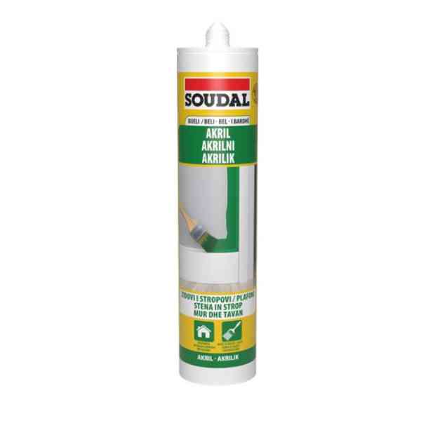 Soudal sigillante acrilico bianco 280 ml verniciabile