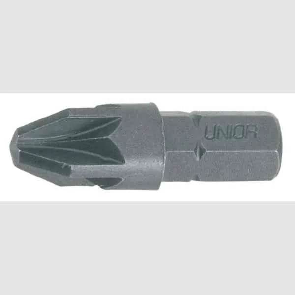 Unior 6466C inserto Pozidriv PZ1 3 pezzi attacco 6,3mm