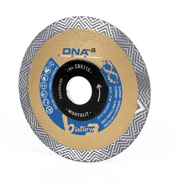 Montolit CBX115 disco diamantato ceramica 115 mm