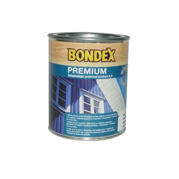 Bondex Premium D-800 0,75 L vernice bianca a spesso strato