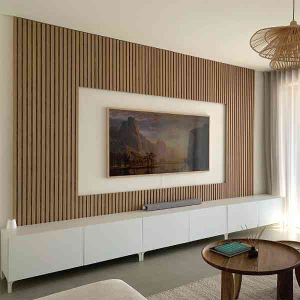 Pannello Acustico Rovere 240x60 cm rivestimento parete 1,44 mq