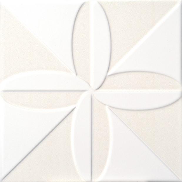 Recer Triplex Fronteira White 13x13 campione gres bianco