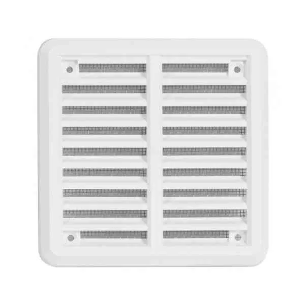 Haco VM 100x100 griglia aerazione bianca con rete
