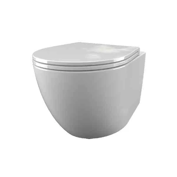 SDR Ceramiche Bull500 vaso sospeso rimless bianco lucido