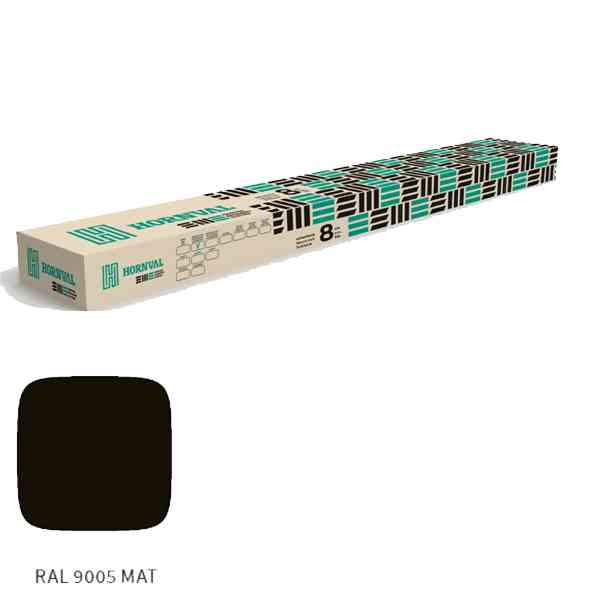 Hornval set montaggio recinzione pannelli 150 cm nero