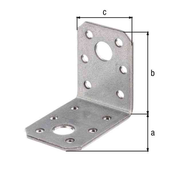 GAH Alberts Squadretta Angolare 50x50x35 mm Acciaio Zincato