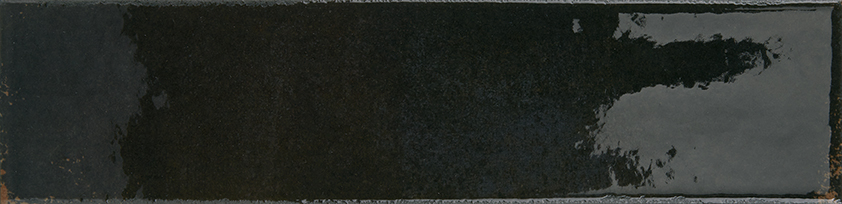 Recer Vetra Ebony Black piastrella 7,5x30 nero lucido