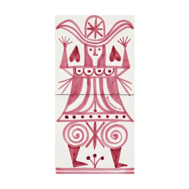 Cerasarda I Classici Cavaliere 1 Bordeaux piastrella 2 pz