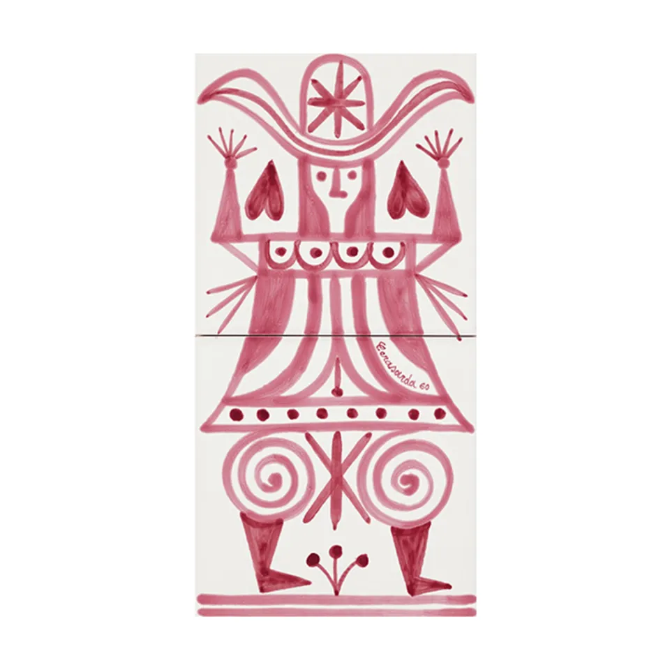 Cerasarda I Classici Cavaliere 1 Bordeaux piastrella 2 pz