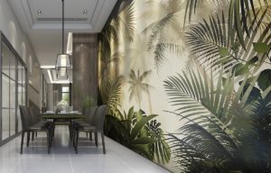 Viva Made Palm Trees Complemento Ceramica Decoro Bagno