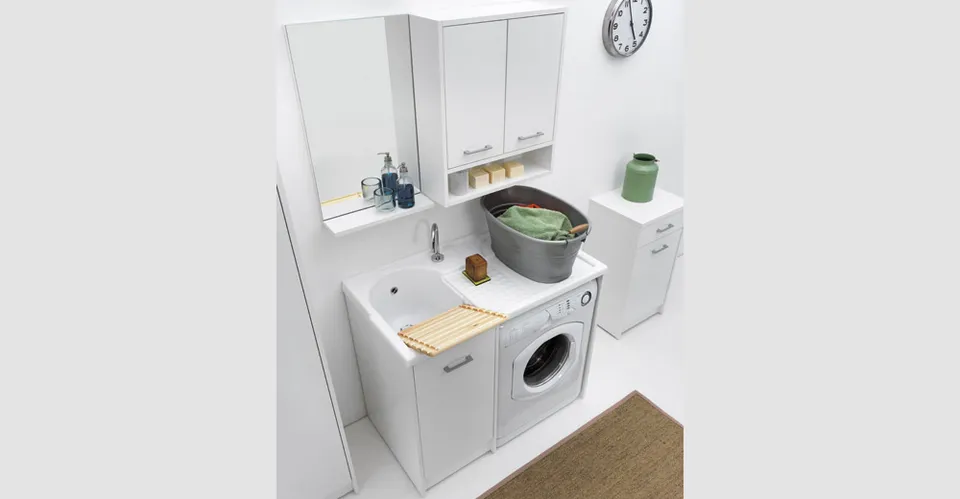 Viva Made Domestica mobile lavanderia con lavabo interno