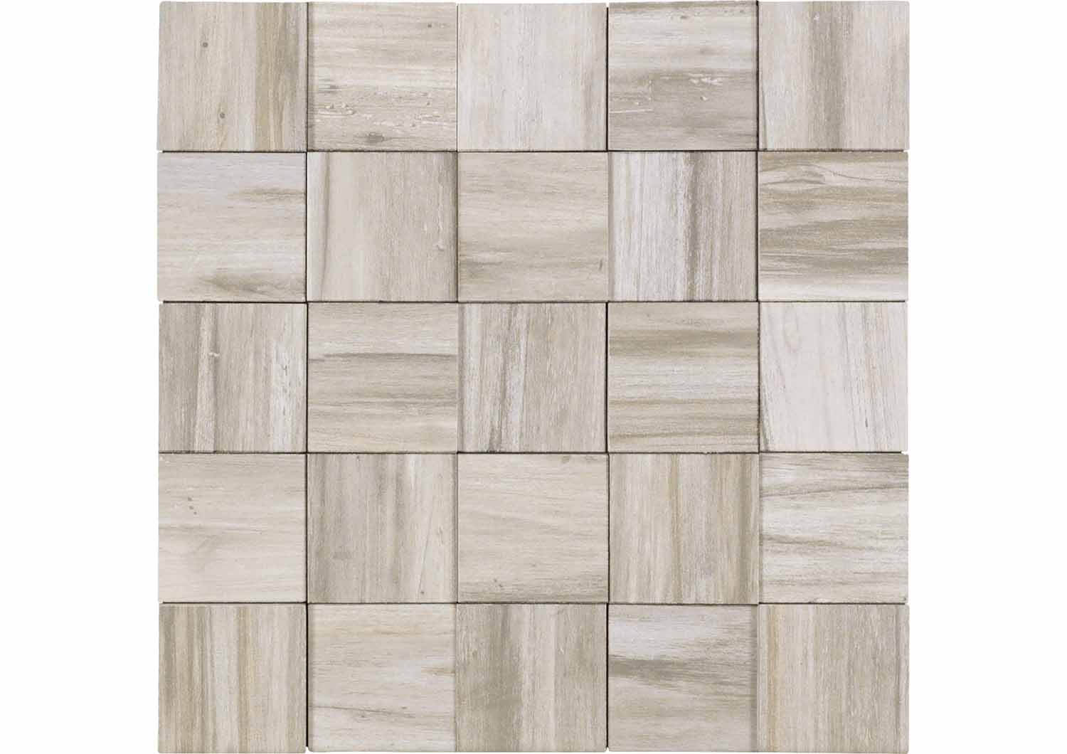 Roca Malla Silver Grey mosaico grigio parete