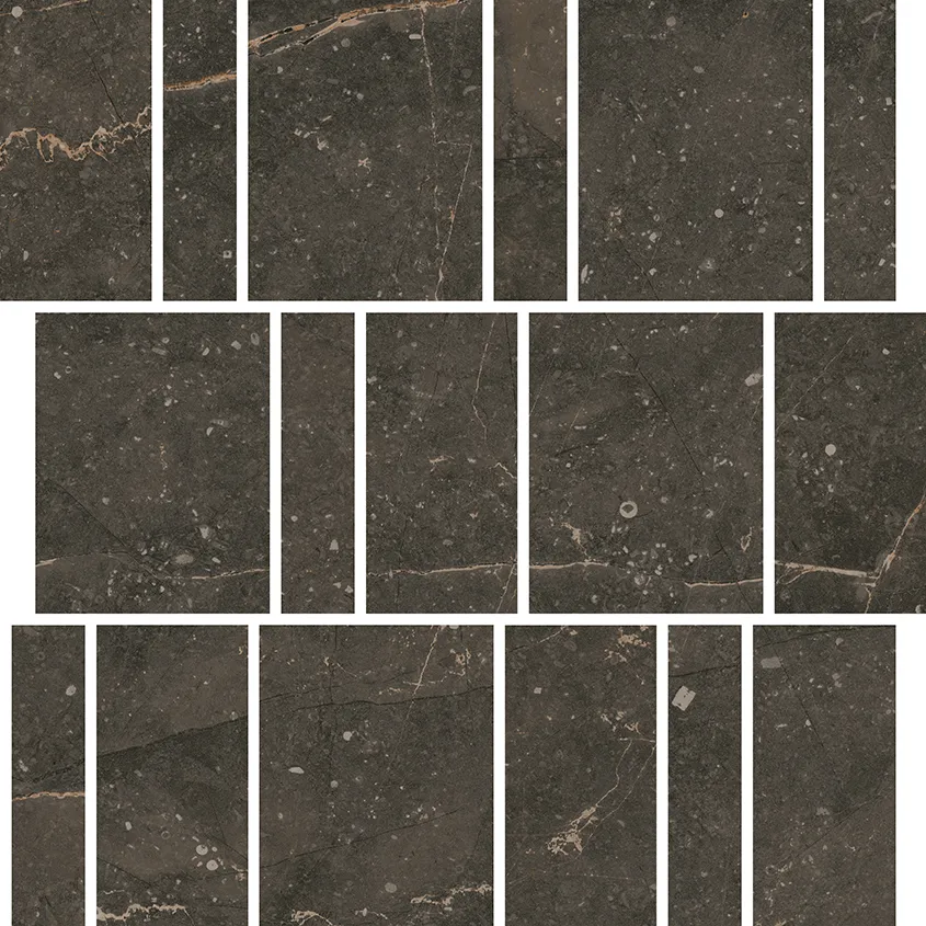 Recer Bluenza mosaico Ebony Black ceramico parete