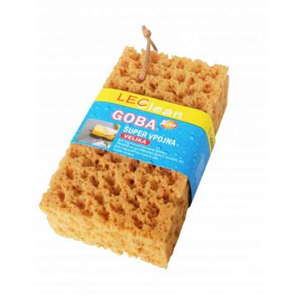 Lecclean spugna corallo 23x13x7 cm multiuso