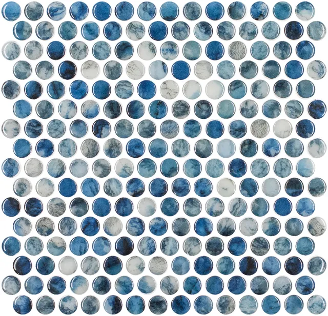 SQ Mosaic Identity Circle Atai mosaico piscina azzurro 19mm