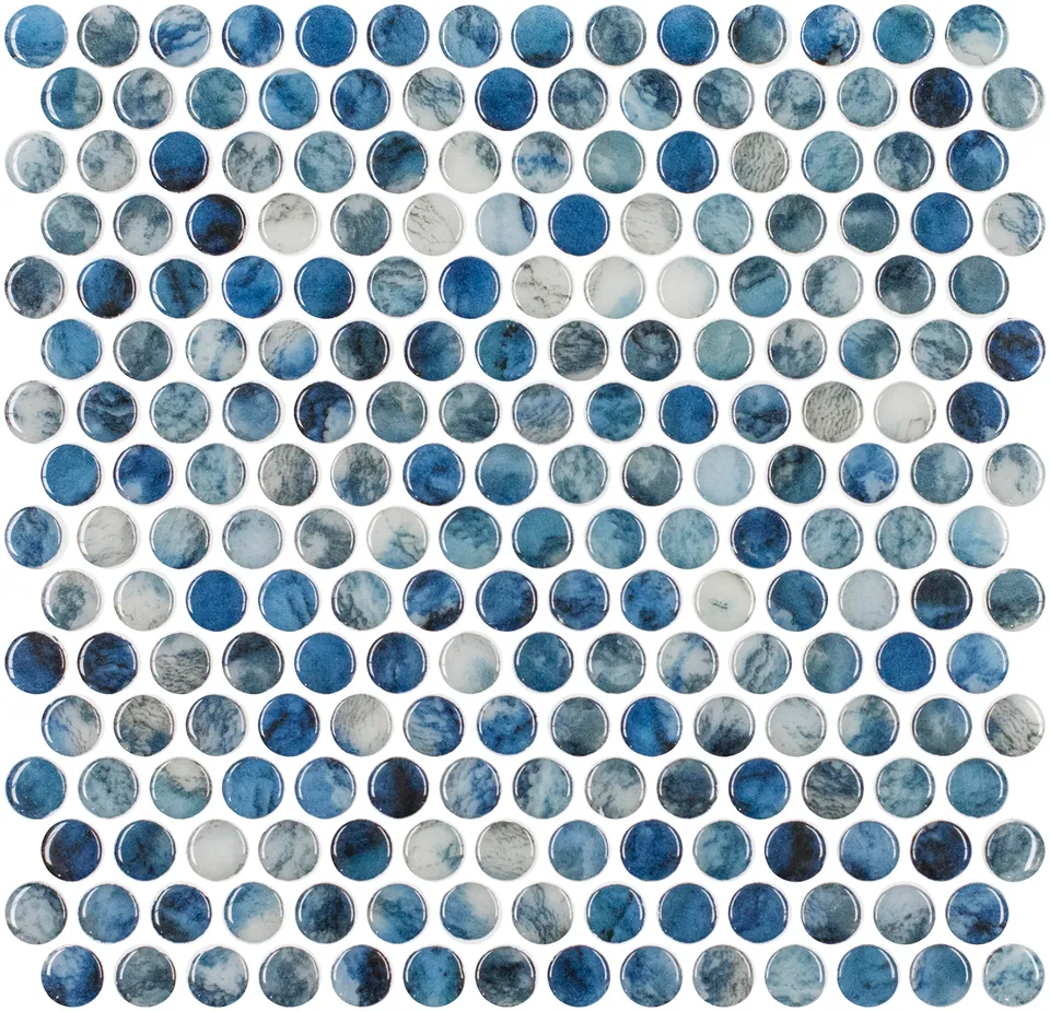 SQ Mosaic Identity Circle Atai mosaico piscina azzurro 19mm