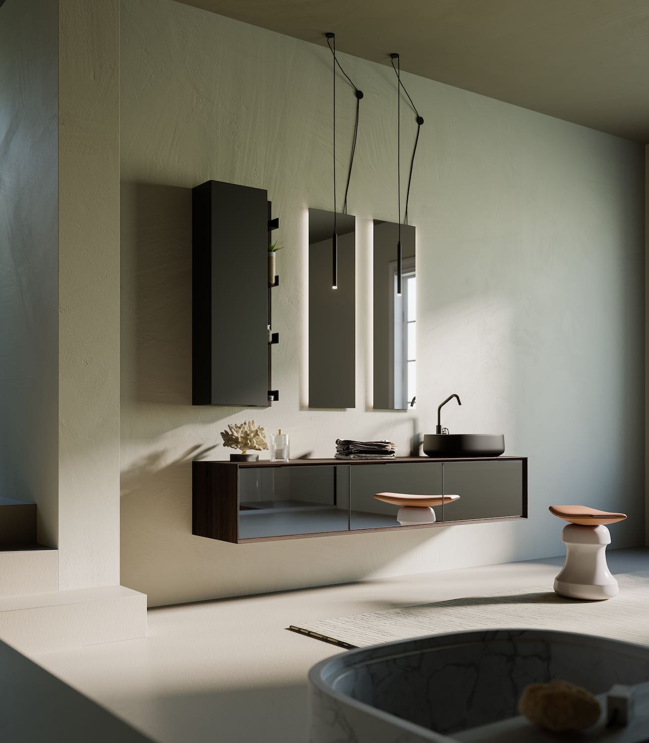 Viva Made Sistema Modula Comp.1 Mobile Bagno componibile sospeso