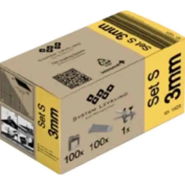 System Leveling Set S kit livellamento 3,0mm 100+100+1