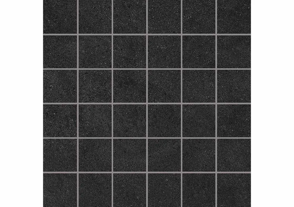 Roca Malla Negro mosaico nero grande formato