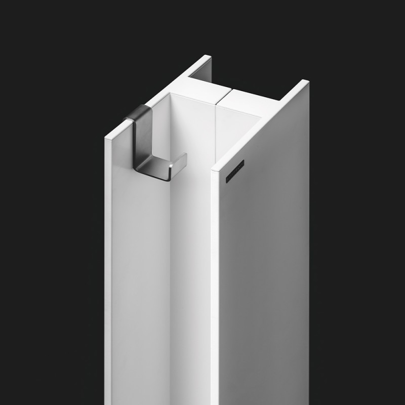 Viva Made T Tower termoarredo acciaio bianco verticale