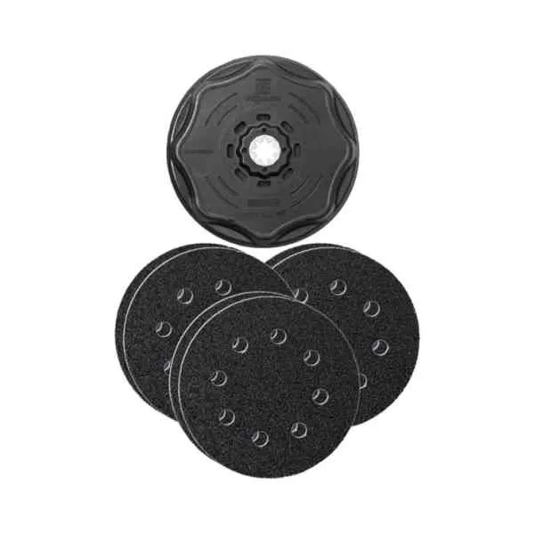 Fein Kit Levigatura Velcro 115 mm Dischi Abrasivi 7 Pezzi