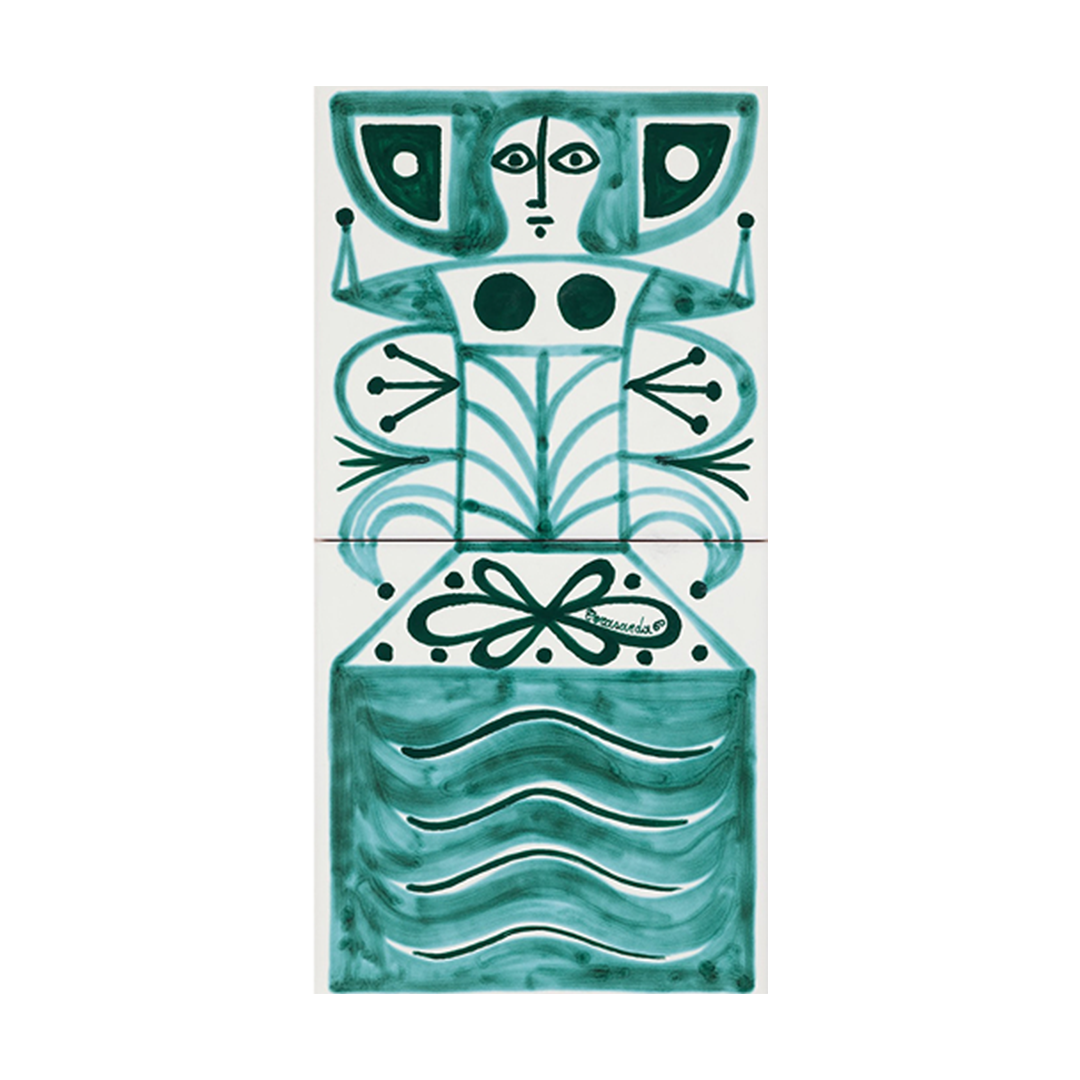 Cerasarda I Classici Dama 1 Comp 2 pz piastrella ceramica verde